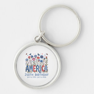 Llavero 250 Años Aniversario de América Cumpleaños 250 EE.