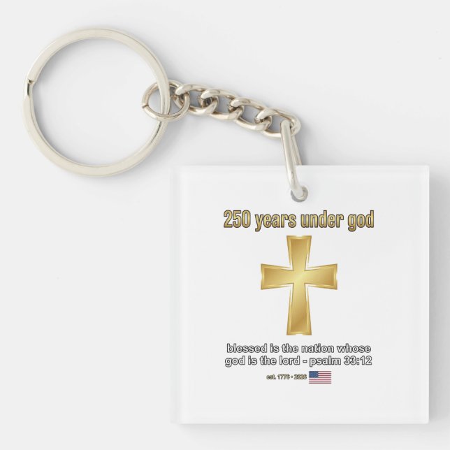 Llavero 250 Años Bajo Dios (Frente)