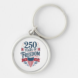 Llavero 250 años de libertad 1776 2026 4 de julio 250 cump