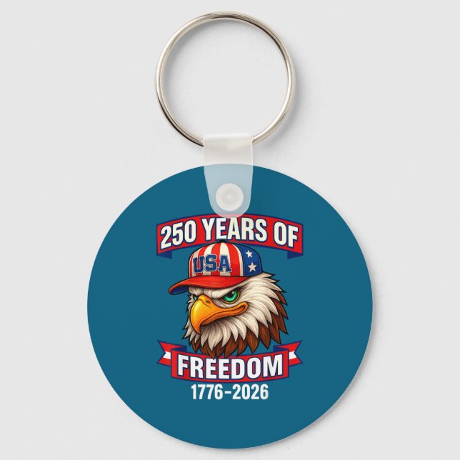 Llavero 250 Years Of Dom 1776 2026 Bald Eagle 250th Birthd (Anverso)