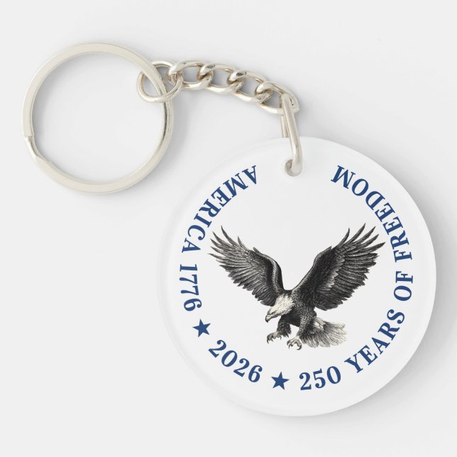 Llavero 250th Anniversary USA 2026 Bald Eagle  (Frente)