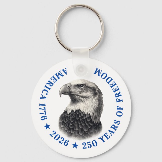 Llavero 250th Anniversary USA 2026 Bald Eagle  (Anverso)