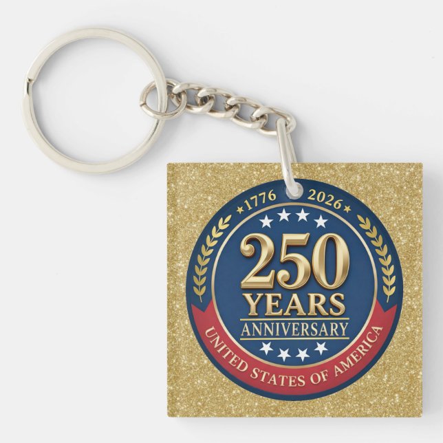 Llavero 250th Anniversary USA Patriotic | 1776–2026 (Frente)