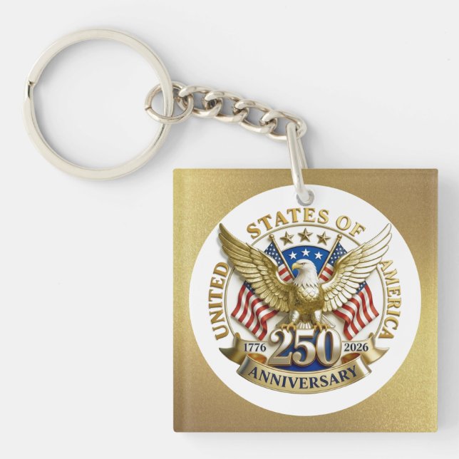 Llavero 250th Anniversary USA Patriotic | 1776–2026 (Frente)