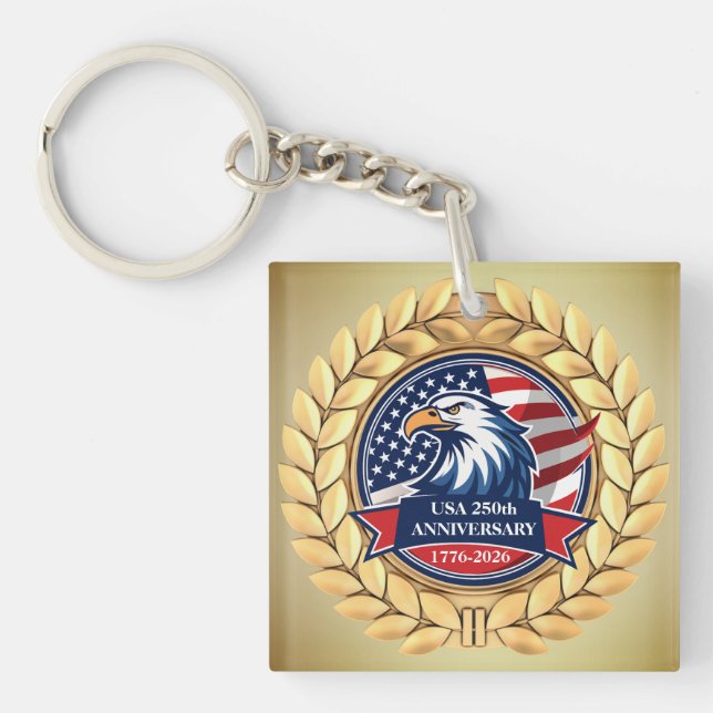 Llavero 250th Anniversary USA Patriotic | 1776–2026 (Frente)