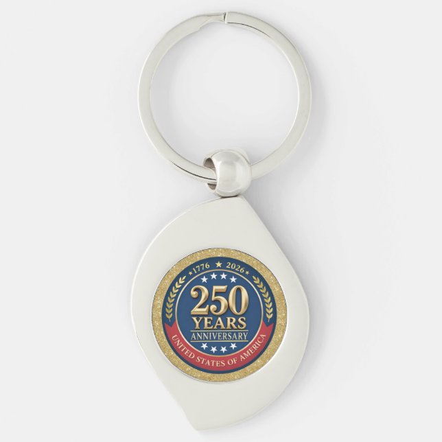 Llavero 250th Anniversary USA Patriotic | 1776–2026 (Anverso)