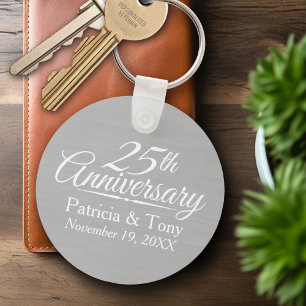 Llavero 25° Aniversario Boda Personalizado