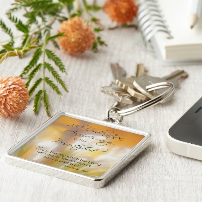 Llavero 25° Aniversario de la Ordenación Sacerthood Lilies (Lado)