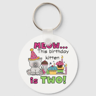 Llavero 2.º gatito de cumpleaños camisetas y regalos