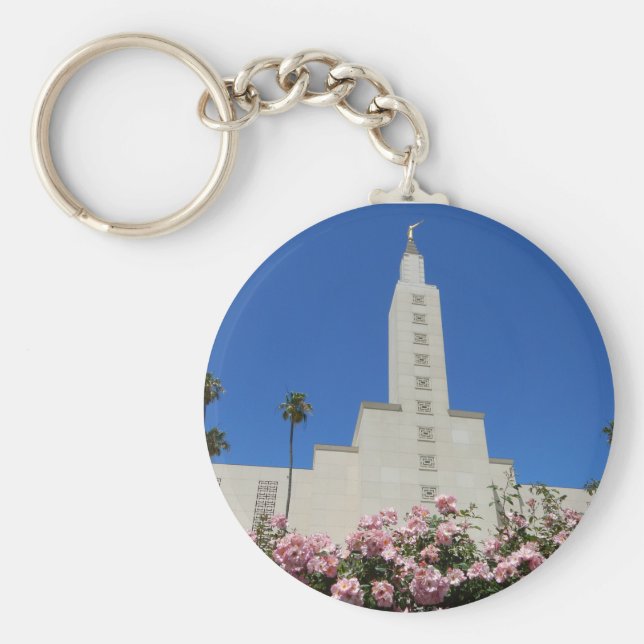 Llavero 2.25" Keychain botón básico del templo LA (Frente)