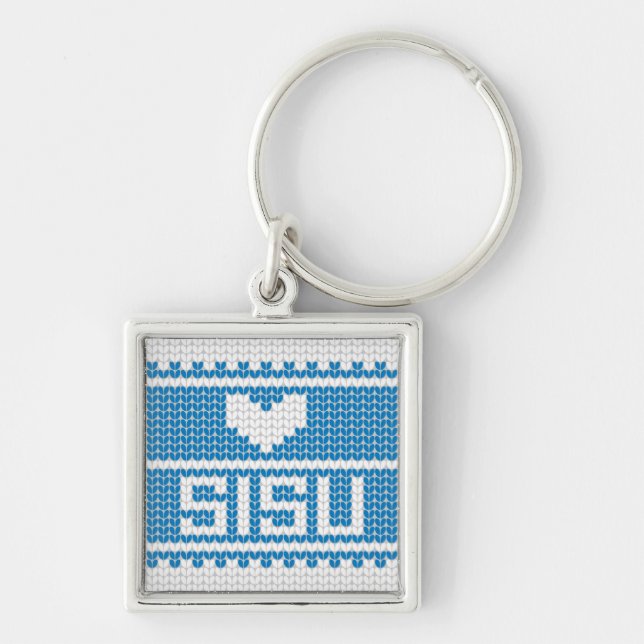 Llavero 2 del punto del corazón de Sisu (Frente)