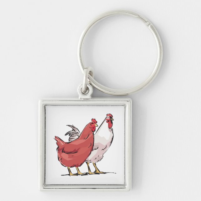 Llavero 2 Keychain de pollo (Frente)