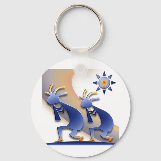 Llavero 2 Kokopelli #128 (Anverso)