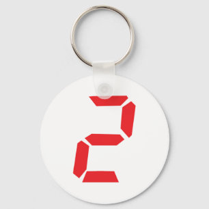 Llavero 2 reloj de alarma roja digital