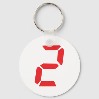 Llavero 2 reloj de alarma roja digital