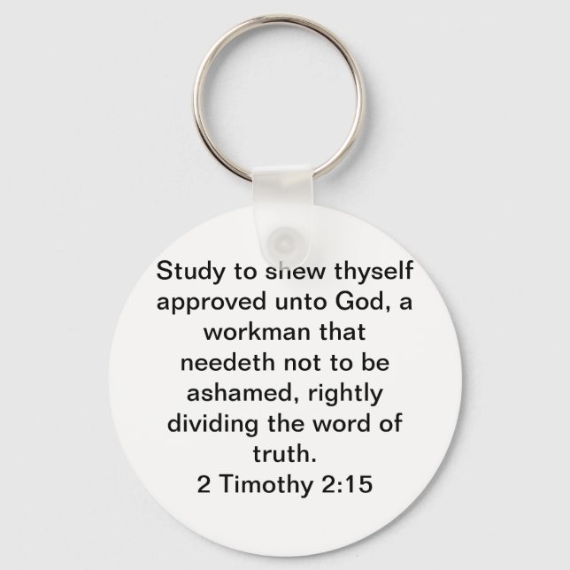 Llavero 2 Timothy 2:15 (Anverso)