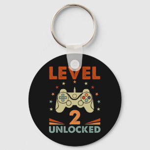 Llavero 2 videojugador desbloqueado segundo cumpleaños niñ