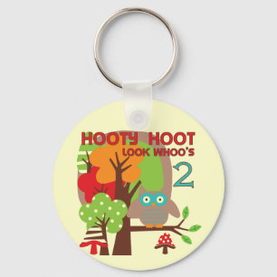 Llavero 2das camisetas y regalos del cumpleaños del búho