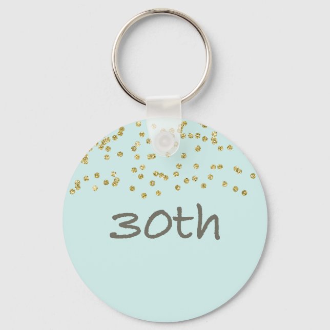 Llavero 30.º Confetti (Anverso)