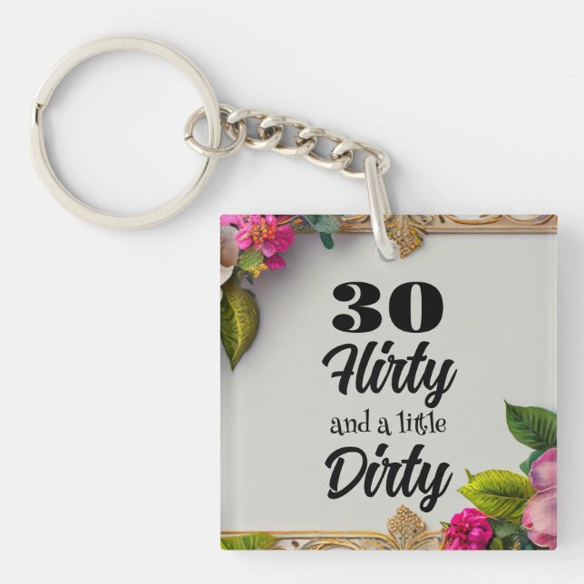 Llavero 30 Flirty Keychain (Frente)