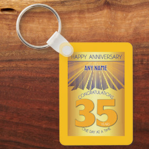 Llavero 35 Años de Aniversario Sobrio Paso 12 de Rayo Do