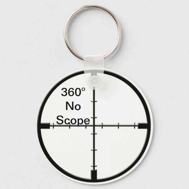 Llavero 360 No Scope Video Game Chiste FPS keychain (Anverso)