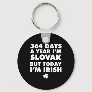 Llavero 364 Días Año Eslovaco Hoy Soy Irlandés San Patrici