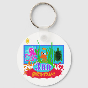 Llavero 3.ª Aventura Submarina Camisas de Cumpleaños