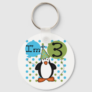 Llavero 3.ª camiseta y regalo de cumpleaños del pingüino
