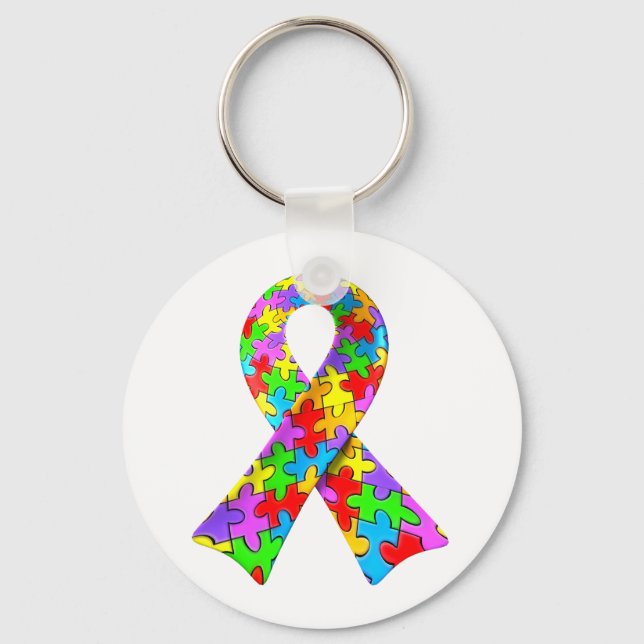 Llavero 3.ª cinta del rompecabezas de la conciencia del au (Anverso)