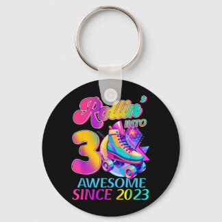 Llavero 3 Años Increíble Desde 2023 Cumpleaños Tema Hockey
