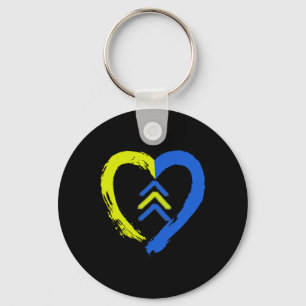 Llavero 3 Flechas Corazón Amor Conciencia del Síndrome de