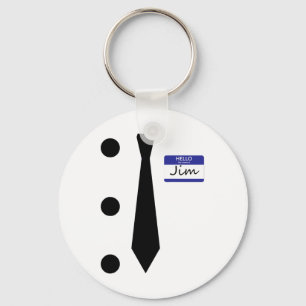 Llavero 3 Hole Punch Jim Costume Camiseta Fácil Halloween
