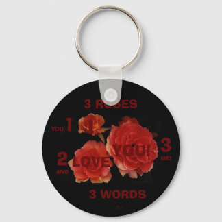 Llavero 3 ROSAS 3 WORDS Keychain