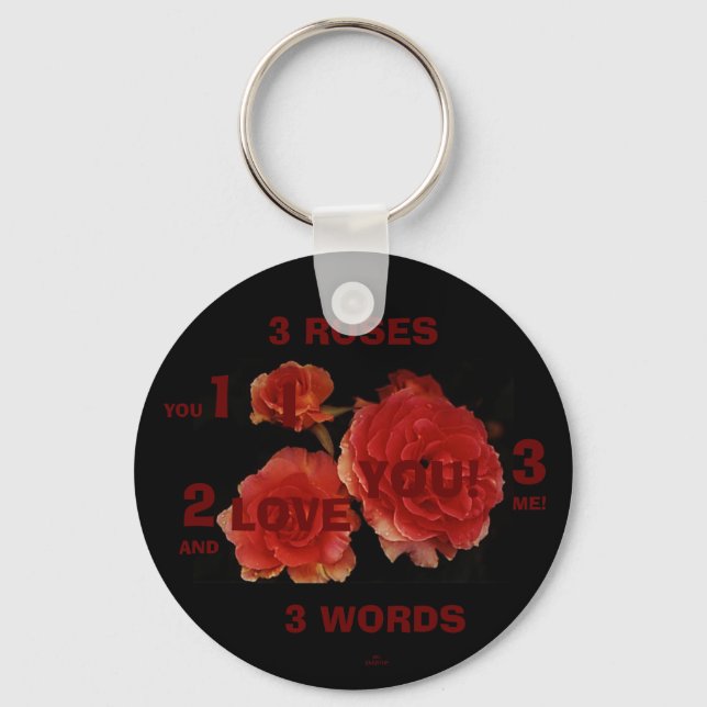 Llavero 3 ROSAS 3 WORDS Keychain (Anverso)