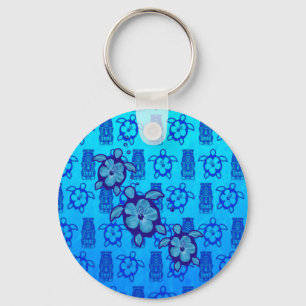 Llavero 3 tortugas azules de Honu
