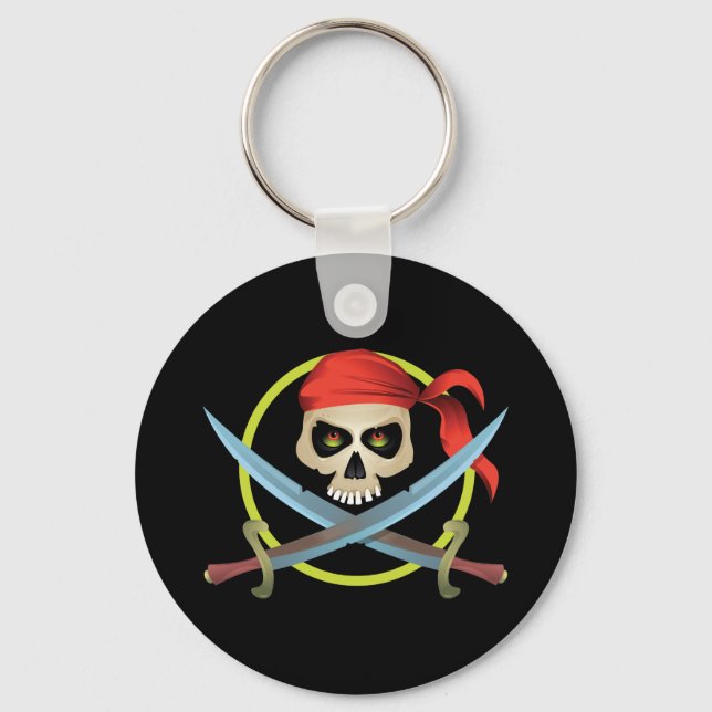 Llavero 3D Skull and Crossbones (Anverso)