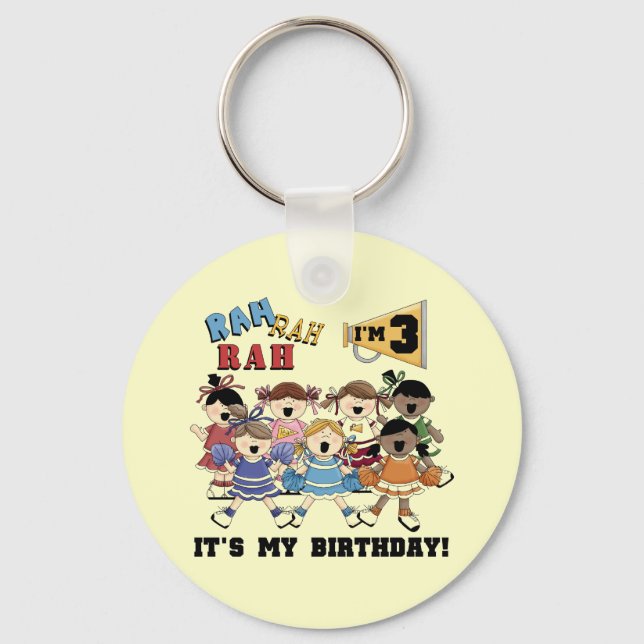 Llavero 3ro camisetas y regalos del cumpleaños de la anima (Anverso)