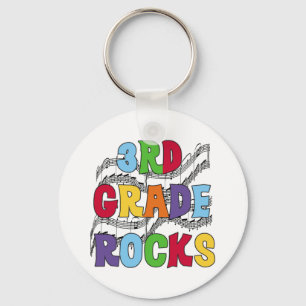 Llavero 3ro rocas multicoloras del grado