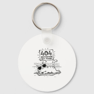 Llavero 404 Motivación No Encontrada Divertido Gato Perezo