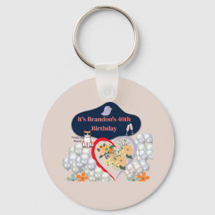 Llavero 40.ª cadena de claves personalizada