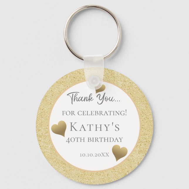 Llavero 40.ª fiesta de cumpleaños favorece a la cadena de  (Anverso)