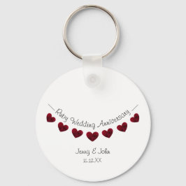 Llavero 40.º Aniversario del Boda Ruby