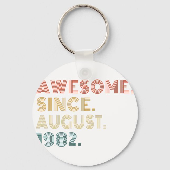 Llavero 40 años de antigüedad alucinante desde agosto de 1 (Anverso)