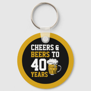Llavero 40 años de vigilia y cerveza a 40 años