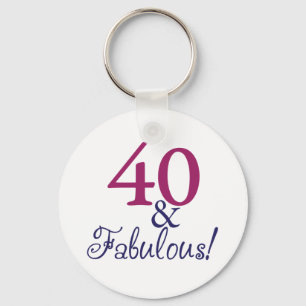 Llavero 40 y fabuloso (40.o cumpleaños)