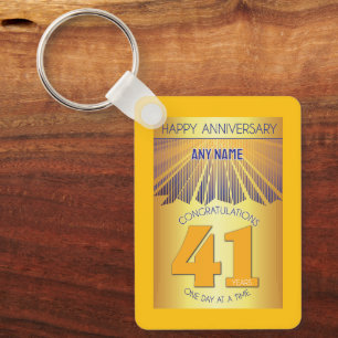 Llavero 41 Aniversario de Sobriedad Paso 12 de Rayo Dora