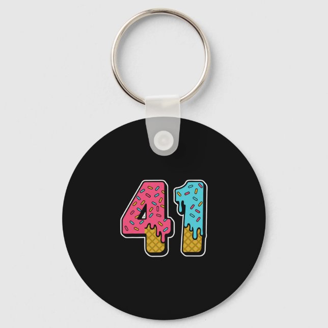 Llavero 41 Ice Cream Drip Meme 41 Gen Alpha Sl (Anverso)