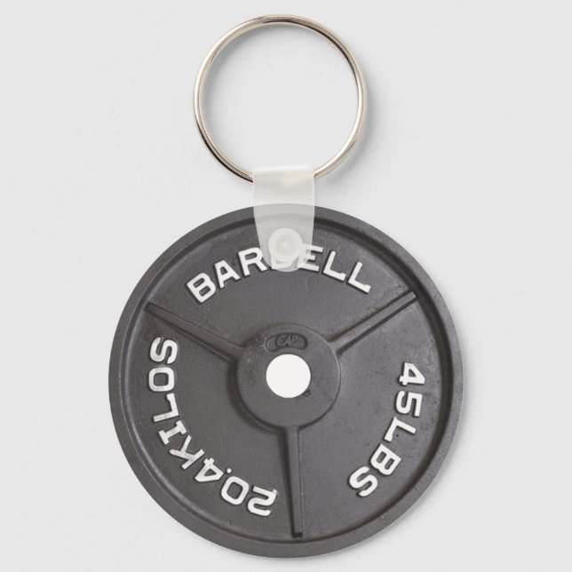 Llavero 45 lb Plate - Barbell (Anverso)