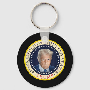 Llavero 47º Sello del retrato oficial del presidente Trump